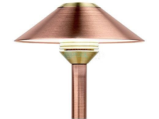 FX Luminaire CB 1 LED Path Light | Antique Tumbled | 8" Riser | CB1LED8RAT KIT