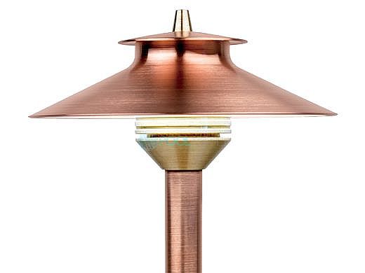 FX Luminaire DM 1 LED Path Light | Almond | 12" Riser | DM1LED12RAL KIT