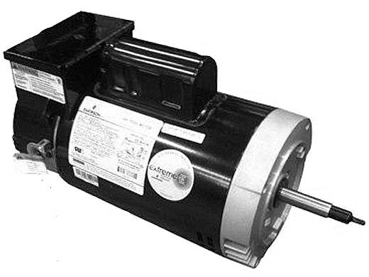 Replacement Threaded Shaft Pool Motor 1.5HP | 230V 56 Round Frame Full-Rated | Two Speed with Timer B2977T | EB2977T