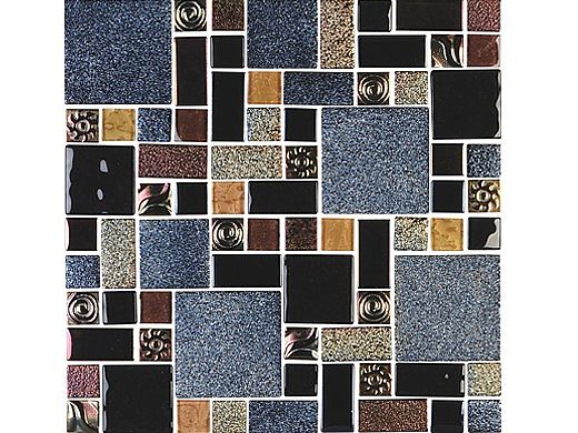 National Pool Tile Soleil Mosaic Glass Series Pool Tile | Gold | ANUBIS