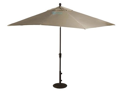 Caspian Market Umbrella | 8' x 10' Rectangular | Stone | NU5448ST