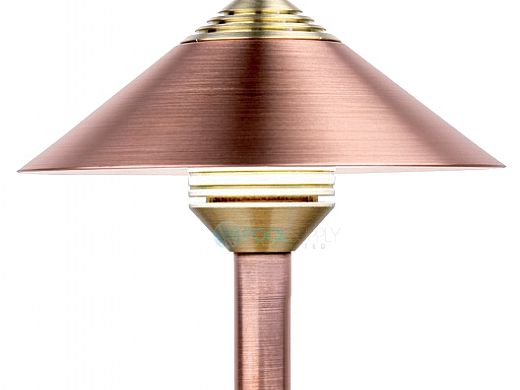 FX Luminaire QF 1 LED Path Light | White Wrinkle | 8" Riser | QF1LED8RWF KIT