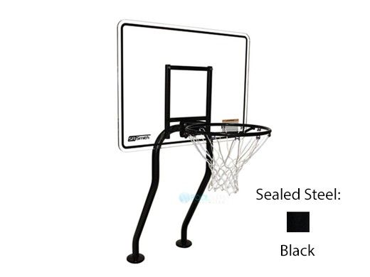 SR Smith Residential Salt Friendly Basketball Game | Black Sealed Steel Frame | No Anchors | S-BASK-CHA