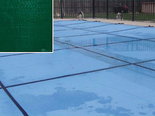 PoolTux 20-Year King Light Weight Solid Safety Cover | No Step Rectangle 12' x 20' Green | CSPTGSL12200
