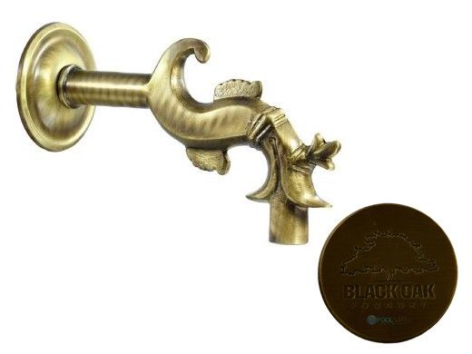 Black Oak Foundry Bologna Spout | Antique Brass / Bronze Finish | S22-AB
