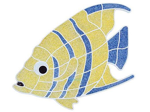 AquaStar Swim Designs Angel Fish Stencil Only | White | F1002-01
