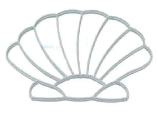 AquaStar Swim Designs Shell Stencil Only | White | F1011-01