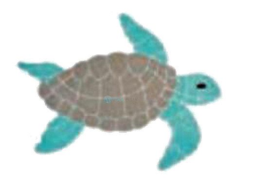 AquaStar Swim Designs Turtle Medium Stencil Only | White | F1023-01