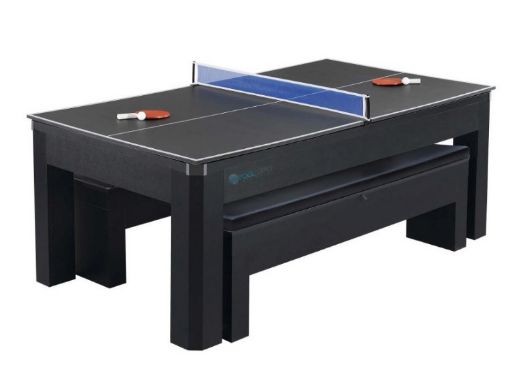 Hathaway Park Avenue 7-Foot Pool Table Combo Set with Benches | NG2530PR BG2530PR