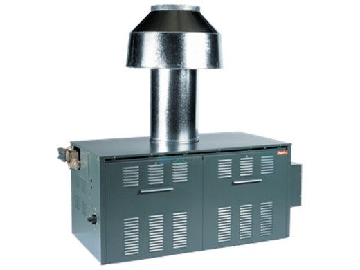 Raypak Raytherm P-1125 #48 Cold Run Commercial Indoor Swimming Pool Heater | Natural Gas 1,125,000 BTUH | 012377