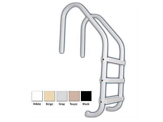 Saftron Economy 4-Step Ladder | .25" Thickness 1.90" OD | 24" W x 62" H | Gray | P-324-L4-G