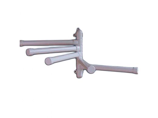 Saftron Wall Mounted Towel Rack .25" Thickness 1.90" OD | Single | Black | PA-MTR-5-BK