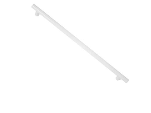 Saftron 2-Post Safety & Exercise Support Bar | .25 Thickness 1.90" OD | 5" W x 48" L | Single | White | X-48-W