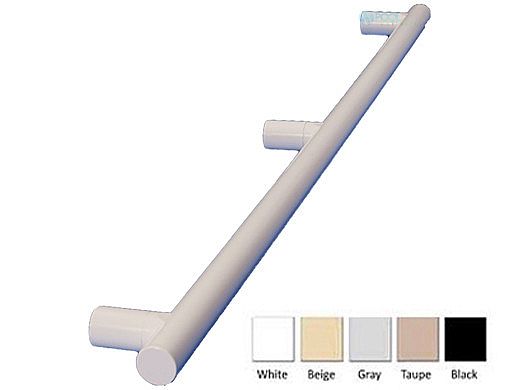 Saftron 3 Post Safety & Exercise Support Bar .25 Thickness 1.90" OD | Single | Beige | X-60-B