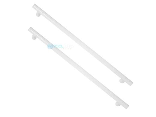 Saftron 2 Post Safety & Exercise Support Bar | 9" Length .25 Thickness 1.90" OD | Pair | White | X-09-W | X-09 PR-W