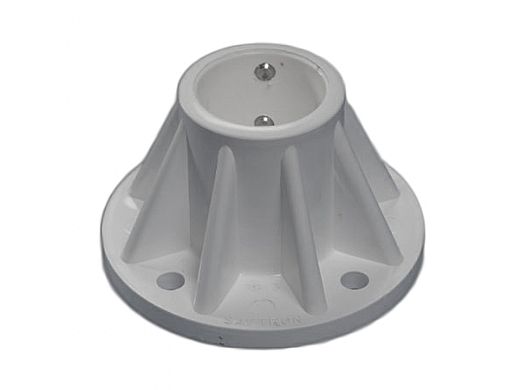 Saftron Surface Mounting Base 1.93"W ID x 3"H OD | Single | White | SB-3-W