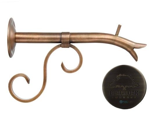 Black Oak Foundry Small Courtyard Spout with Turin | Brushed Pewter Finish | S7534-BP