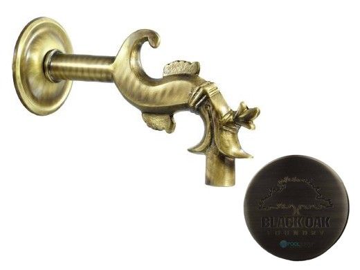 Black Oak Foundry Bologna Spout | Antique Pewter Finish | S22-AP