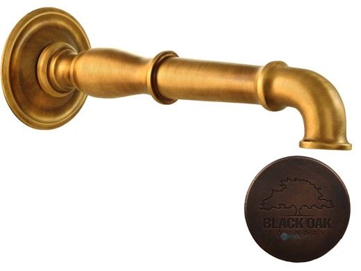 Black Oak Foundry Siena Spout | Distressed Copper Finish | S23-DC
