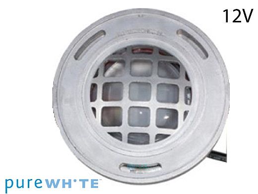 J&J Electronics PureWhite LED Underwater Fountain Luminaire | Guard Only No Base | 12V 10' Cord | LFF-S1L-12-WG-NB-10