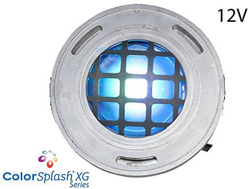 J&J Electronics ColorSplash LED Underwater Fountain Luminaire | With Guard No Base | 12V 30' Cord | LFF-F1C-12-WG-NB-30