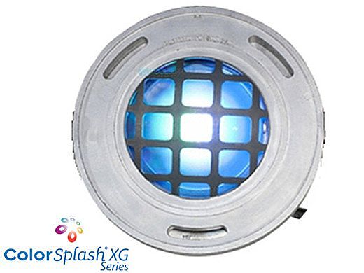 J&J Electronics ColorSplash LED Underwater Fountain Luminaire | With Guard No Base | 120V 10' Cord | LFF-F1C-120-WG-NB-10
