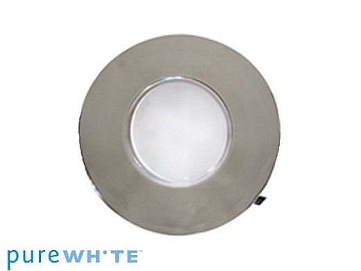 J&J Electronics PureWhite LED Underwater Fountain Luminaire | No Base No Guard | 120V 10' Cord | LFF-S1W-120-NG-NB-10
