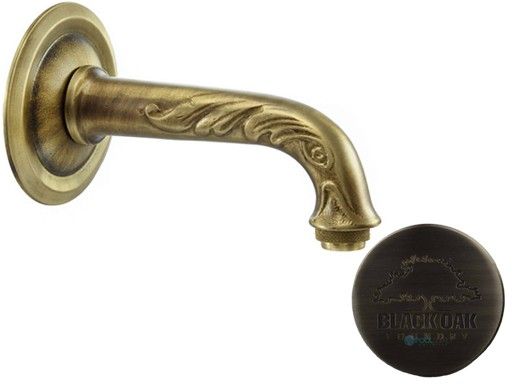 Black Oak Foundry Turin Spout | Brushed Pewter Finish | S34-BP