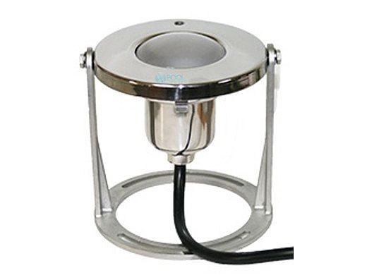 J&J Electronics PureWhite LED Underwater Fountain Luminaire | Base Only No Guard | 120V 30' Cord | LFF-F1L-120-NG-WB-30