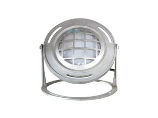 J&J Electronics PureWhite LED Underwater Fountain Luminaire | Base And Guard | 120V 50' Cord | LFF-F1W-120-WG-WB-50