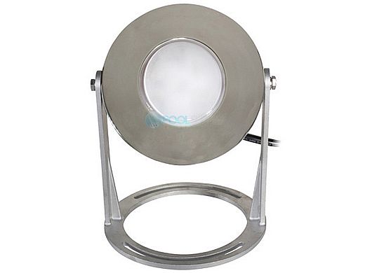 J&J Electronics PureWhite LED Underwater Fountain Luminaire | Base Only No Guard | 12V 30' Cord | LFF-F3L-12-NG-WB-30