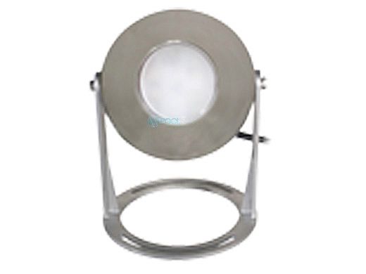 J&J Electronics PureWhite LED Underwater Fountain Luminaire | Base Only No Guard | 12V 100' Cord | LFF-F3L-12-NG-WB-100