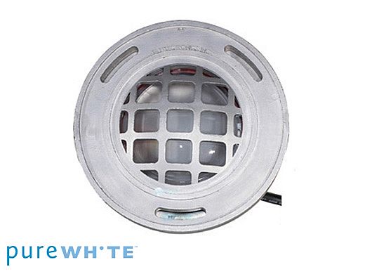 J&J Electronics PureWhite LED Underwater Fountain Luminaire | Guard Only No Base | 120V 100' Cord | LFF-F3W-120-WG-NB-100