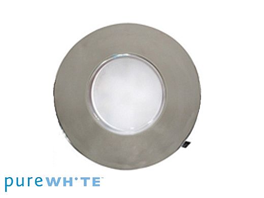 J&J Electronics PureWhite LED Underwater Fountain Luminaire | No Base No Guard | 120V 50' Cord | LFF-F3W-120-NG-NB-50