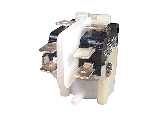 Allied Air Switch: 21A - DPDT - Latching - Radial Spout | 3-20-0028