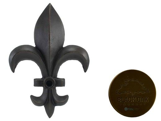 Black Oak Foundry Fleur de Lis Emitter | Antique Brass / Bronze Finish | M901-AB