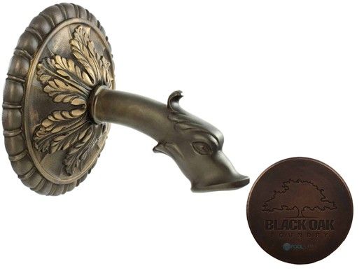 Black Oak Foundry Large Verona Spout | Distressed Copper Finish | S17-DC