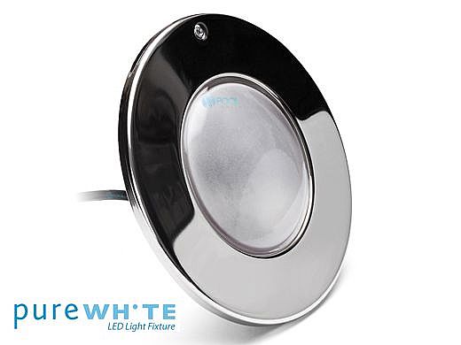 J&J Electronics PureWhite LED Pool Light SwimQuip Series | 120V Cool White Equivalent to 500W 30' Cord | LPL-F3W-120-30-PSQ 21121