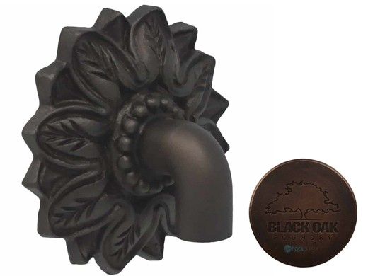 Black Oak Foundry Large Nikila Spout | Distressed Copper Finish | S81-A-DC