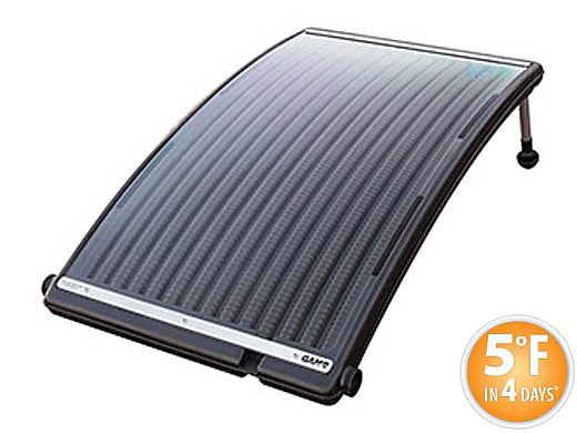 game solarpro curve pool heater for above ground swimming pools up to 30