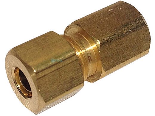Compression Fitting: 1-8"FIP X 1-4"OD Brass | 522001