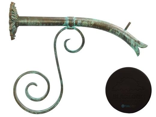 Black Oak Foundry Large Courtyard Spout with Large Nikila | Oil Rubbed Bronze Finish | S7681-ORB