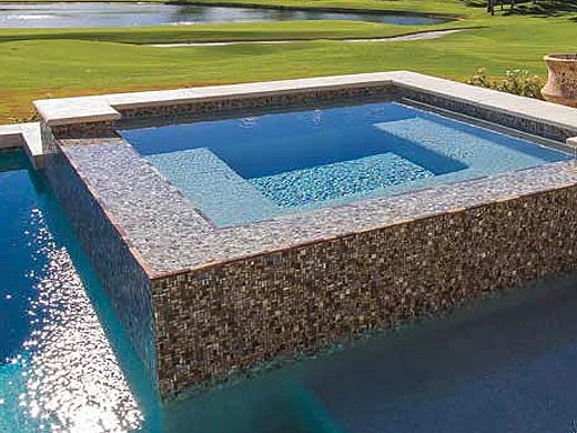 National Pool Tile Cosmopolitan Mosaic, Pool Glass Tile