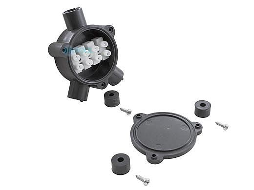 Bellson Electric JB-3 4 Way Junction Box For White -Garden- IP65 | 41-JBG34