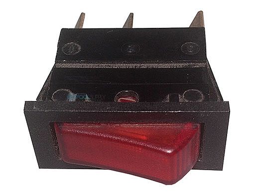 Allied Rocker Switch 15A - Red-Light - 3-Prong | 5-40-0007