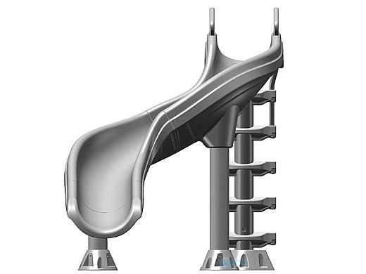 Inter-Fab X-Stream 2 Pool Slide | Right or Left Turn | Tan | XS-TA-SS