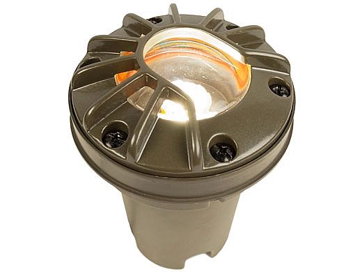 FX Luminaire FC 1 LED Well Light | Weathered Iron | 10 Watt | Zone Dimming | Louver | FCZD1LEDLVWI