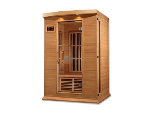 Golden Designs Maxxus 2-Person Low EMF FAR Infrared Carbon Sauna | Red Cedar | MX-K206-01 CED