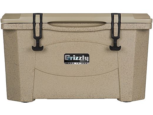 Grizzly Coolers 40 Quart Cooler with BearClaw Latches and Molded-in Heavy Duty Handles | Sandstone with Tan Cover | IRP-9080-S