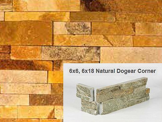 Natural Stone Dogear Corner | Honey Wheat | Sandstone
